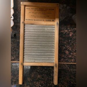 Columbus Washboard Co Handi lingerie washboard, vintage antique washboard